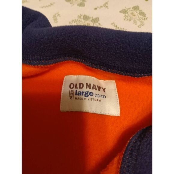 "Old Navy" Pullover Velour Sweatshirt - Size: Large 10/12 (0619) - Picture 5 of 9